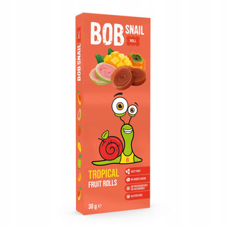 Przekąska MANGO PERSYMONA GUAWA Bez Cukru 30g BOB SNAIL