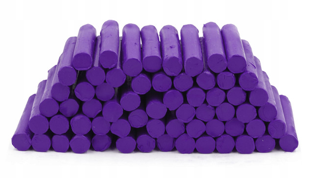 Plastelina Szkolna 1kg FIOLETOWA w Laseczkach Luzem MONA