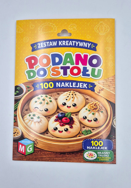 Zestaw kreatywny z naklejkami – Podano do stołu - Multigra - Oklej to!