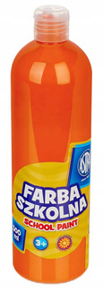 Farba Szkolna Plakatowa POMARAŃCZOWA 500ml W Butelce 3+ Astra