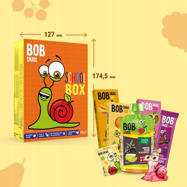 Wyprawka Szkolna BOB SNAIL Plan Lekcji Naklejki Zabawka Prezent Dla Ucznia