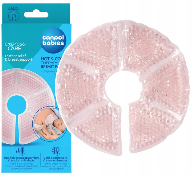 CANPOL Kompres ŻELOWY Kompresy Żelowe NA PIERSI CIEPŁO ZIMNO 2szt. 78/023