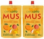 2x OwoLovo Mus JABŁKO BRZOSKWINIA MANGO Dla Dzieci Bez Cukrów 200g