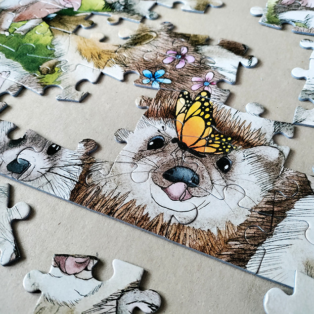 Puzzle Tactic 100 Jeże (Hedgehogs)