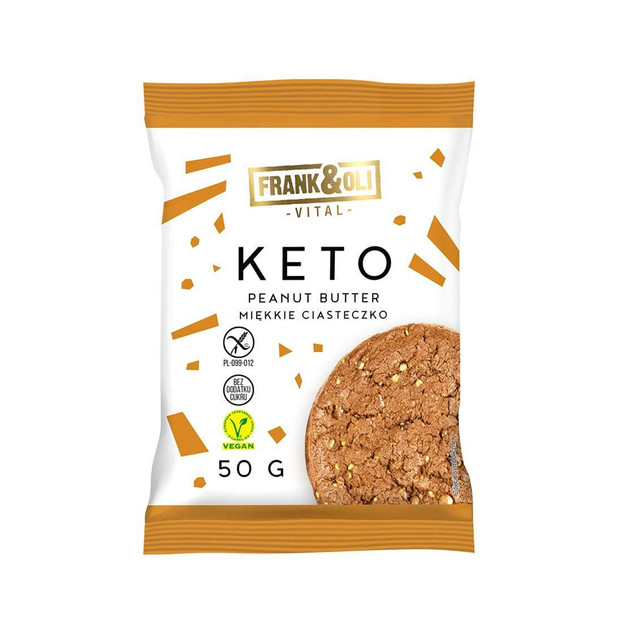 Ciastka Keto Masło Orzechowe Frank & Oli 50g