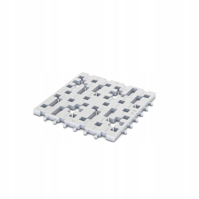 Meli Basic Baseplate Szare Płytki Konstrukcyjne 6 sztuk