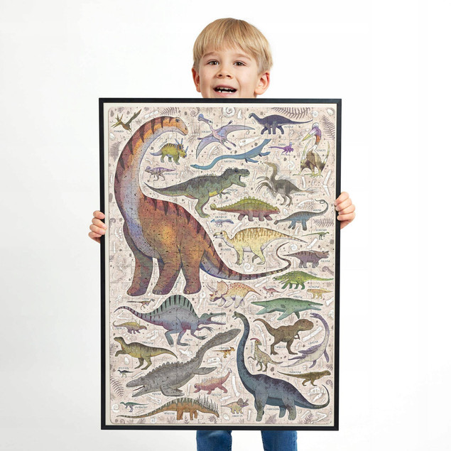 Puzzle 200 Układanka PuzzLove DINOZAURY Prehistoryczne Gady Kreda 7+ CzuCzu
