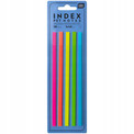 Zakładki Indeksujące Interdruk PET Neonowe Paski 5x140mm 100 szt.