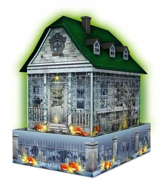 Ravensburger Puzzle 3D Nawiedzony dom świecący w ciemności 216 el. 112548_2