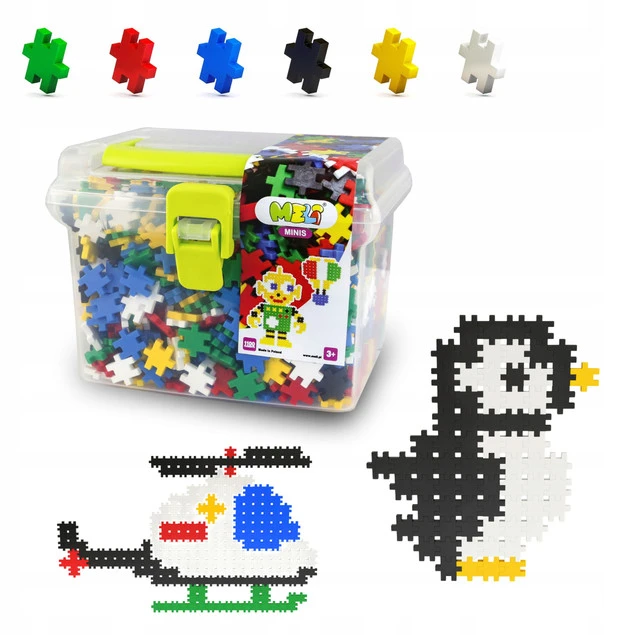 Meli Minis Travel Box - klocki wafle 1.5cm, szczegóły produktu