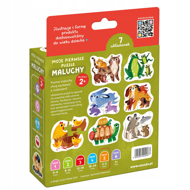 Moje Pierwsze Puzzle Zwierzaki – CzuCzu