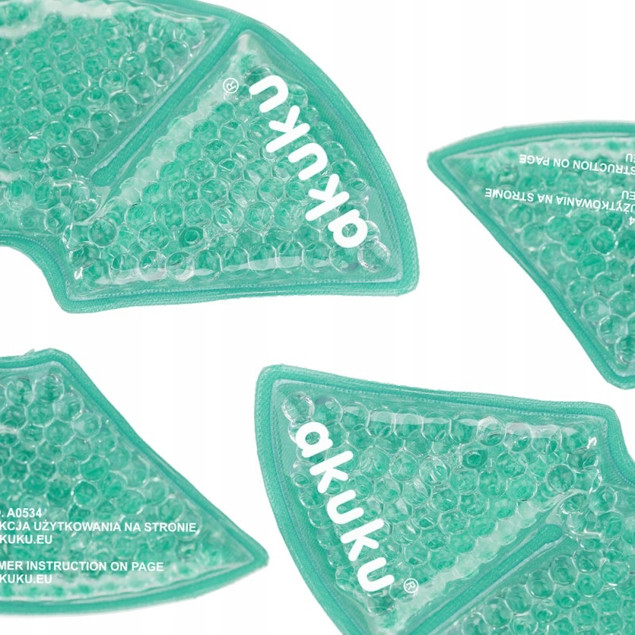 AKUKU Kompresy Żelowe Okłady Osłonki NA PIERSI Turkus A0534
