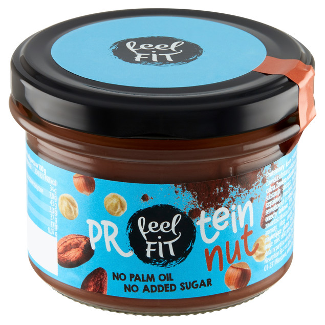 Feel Fit Protein Nut Proteinowy krem z orzechami laskowymi 200g BEZ CUKRU
