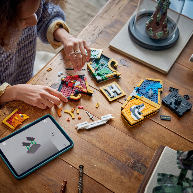 LEGO Harry Potter 76462 Herb Hogwartu – Domy: Gryffindor, Hufflepuff, Ravenclaw, Slytherin