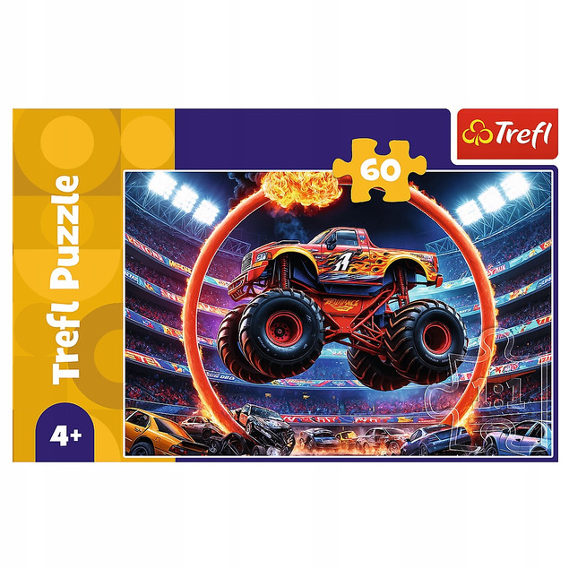 Puzzle Trefl 60 elementów monster truck