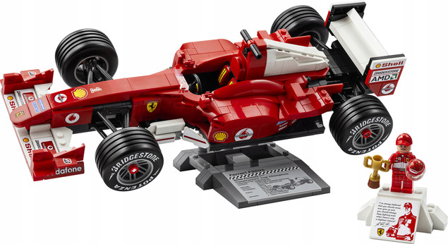 LEGO Icons 11375 Ferrari F2004 – replika F1 Michael Schumacher, 735 elementów