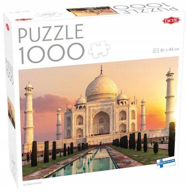 Puzzle 1000 Taj Mahal o Zachodzie Słońca Tactic Puzzle Lovers