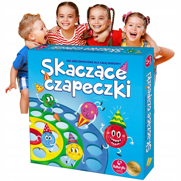 Skaczące Czapeczki Gra Planszowa Kukuryku