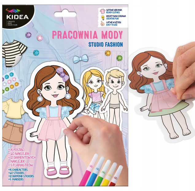 PRACOWNIA MODY Zestaw Kreatywny Dla Dziewczynki Fashion Show Kidea