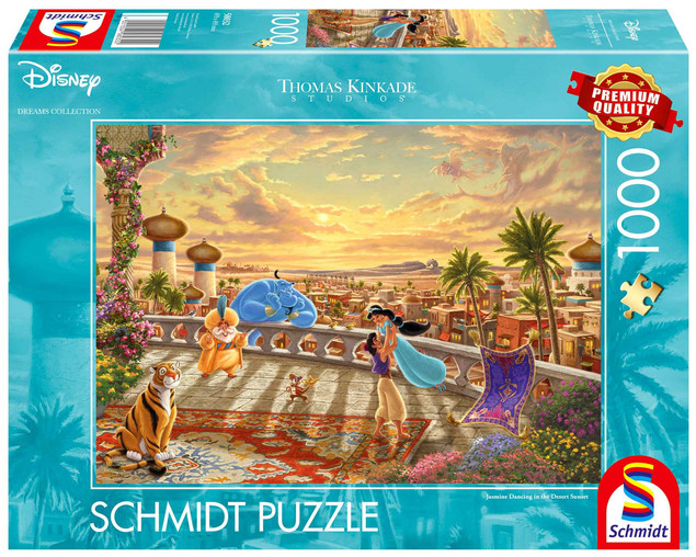 Puzzle Schmidt Spiele Disney Thomas Kinkade Dżasmina i Aladyn 1000 el. Premium Quality