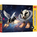 Puzzle Trefl 200 el. BrainRots Kosmiczna Krowa - Układanka