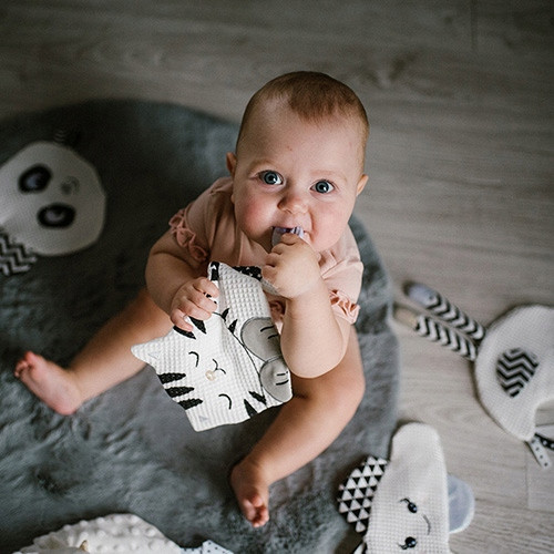 Przytulanka kontrastowa Babyono szeleścik Little Birdie Blink & Smile