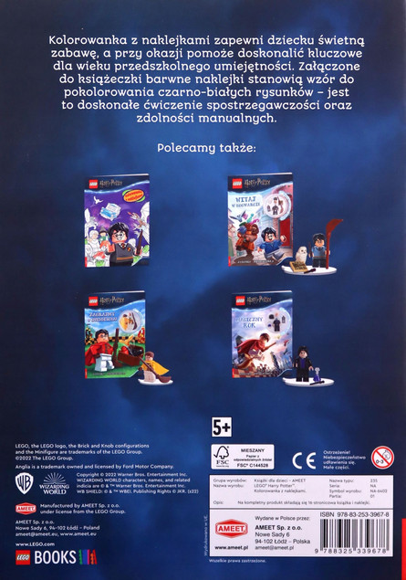 LEGO(R) Harry Potter. Kolorowanka z naklejkami Praca zbiorowa