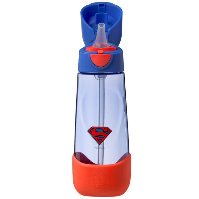 B.box Butelka Tritan ze Słomką 600 ml Superman dla Dzieci