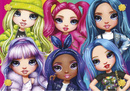 PUZZLE 104 LALKI RAINBOW HIGH z diamencikami