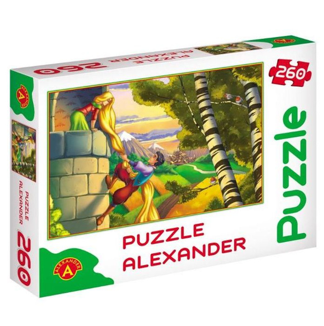 ALEXANDER, ZABAWKA EDUKACYJNA, PUZZLE 260 ROZSZPUNKA