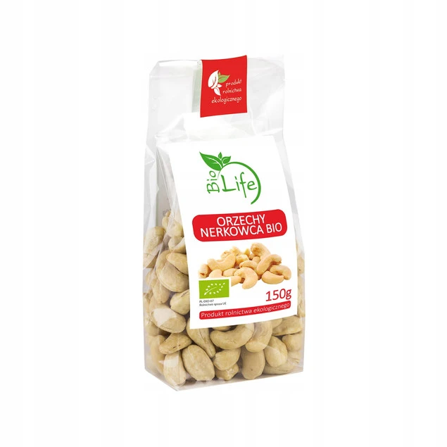 Opakowanie Orzechów Nerkowca BIO BIOLIFE 150g
