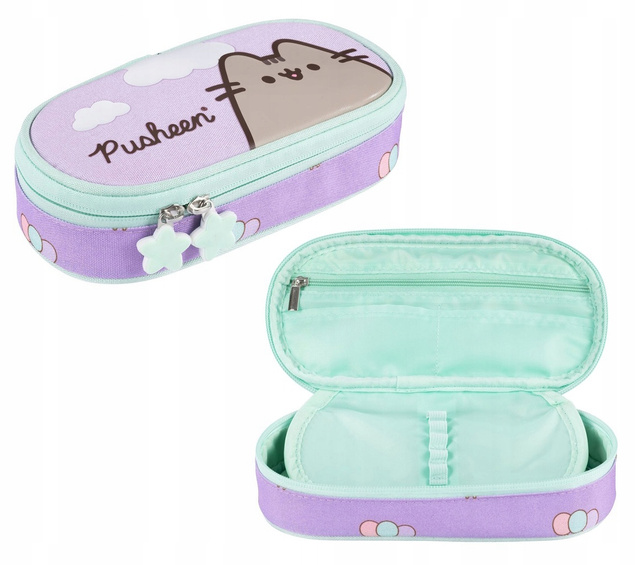 Piórnik Szkolny Saszetka Etui Tuba Bez Wyposażenia PUSHEEN Fiolet Majewski