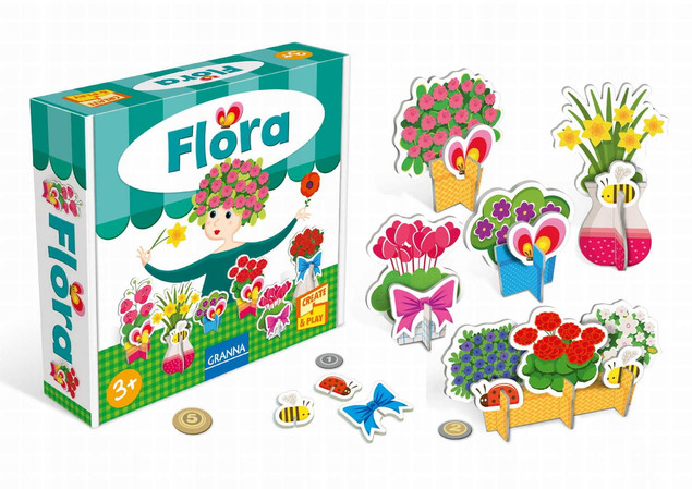 Flora GRANNA Praca Zbiorowa: Zestaw Kreatywny Kwiaciarnia DIY 3+