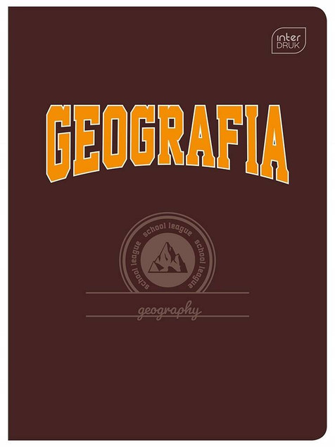 Zeszyt tematyczny GEOGRAFIA A5 w kratkę 60 kartek INTERDRUK ze ściągą