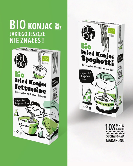 Makaron do spaghetti Diet Food Konjac Bio 80 g