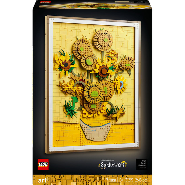 Tytuł LEGO Art 31215 Vincent van Gogh Słoneczniki – Obraz 3D Klocki Kolekcjonerskie