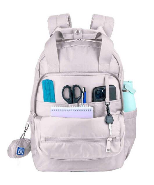 Plecak szkolny Oxford B-Ready 23L wielokomorowy beżowo-brązowy na laptopa