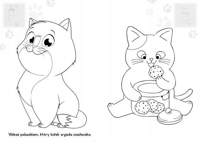 Brzdące Kolorują KOTKI Naklejki Świecące W Ciemności 3+ Skrzat