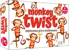 Gra Imprezowa Monkey Twist Małpowanie Ruchowa Naśladowanie 3+ Kukuryku