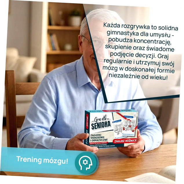 Gra planszowa Gra dla seniora. Znajdź różnice Bard