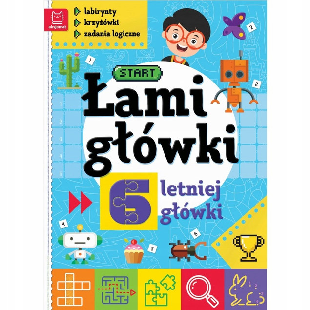 Zestaw Książek Łamigłówki Aksjomat – Labirynty, Krzyżówki, Zadania Logiczne