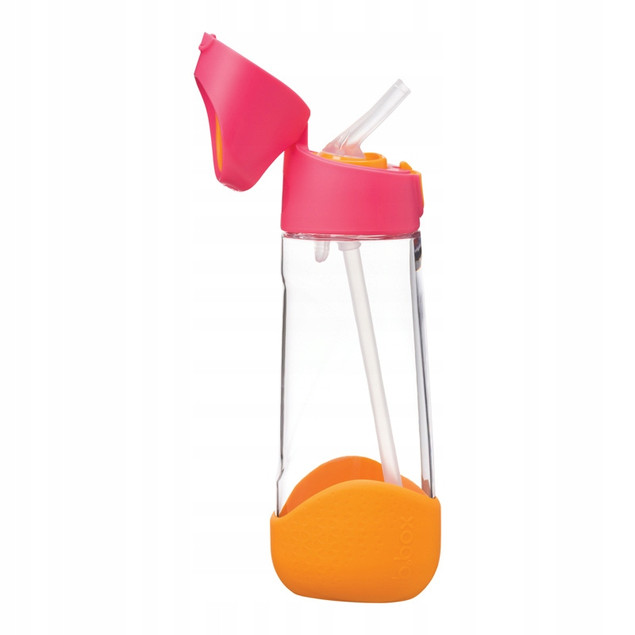B.Box Bidon Tritanowy 600 ml Strawberry Shake ze Słomką dla Dzieci