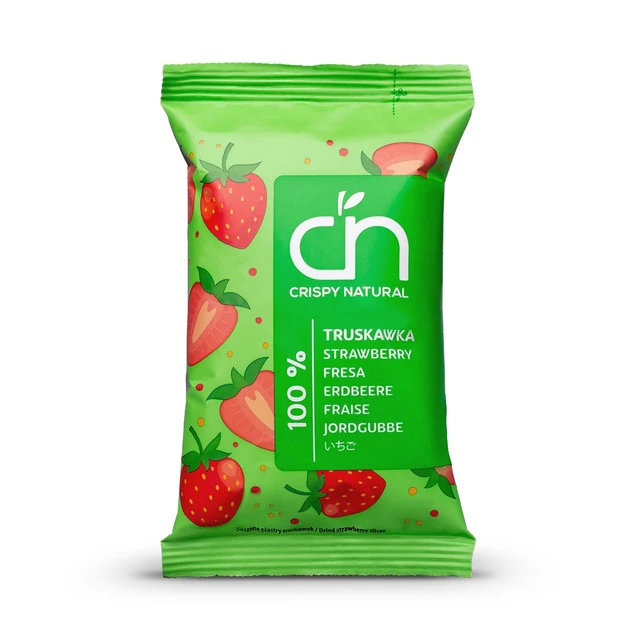 Truskawka Naturalne suszone chipsy Crispy Natural opakowanie