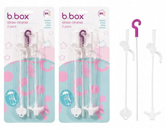 Słomki Wymienne Rurki Do Bidonu Kubka 2 szt B.Box x2