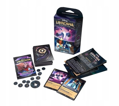Disney Lorcana Rise of the Floodborn: Amethyst & Steel Starter Deck