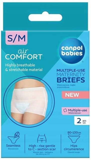 Majtki poporodowe siateczkowe Canpol Babies 2 szt.