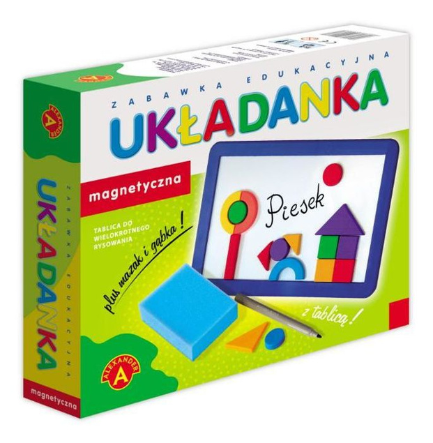 Alexander, Zabawka edukacyjna, UKŁADANKA MAGNETYCZNA Z TABLICĄ