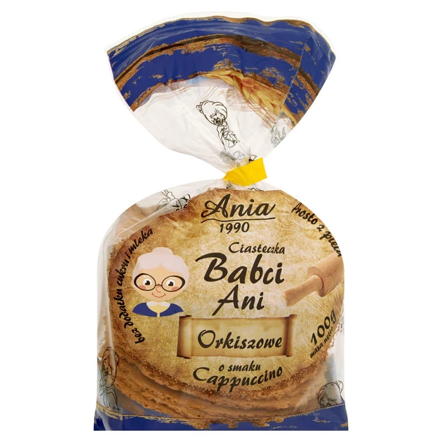 BIOANIA Ciasteczka Babci Ani Orkiszowe Cappuccino