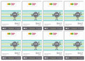 8x Blok Techniczny BIAŁY A4 10 Kartek 170g Happy Color