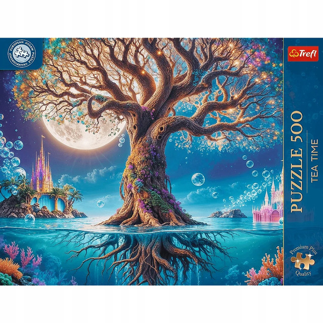 Puzzle Trefl 500 el. Premium Plus Quality Mistrzostwa Europy: Tea Time Magiczne Drzewo
